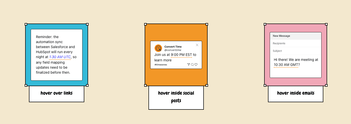 Convert Time Chrome Extension screenshot 1