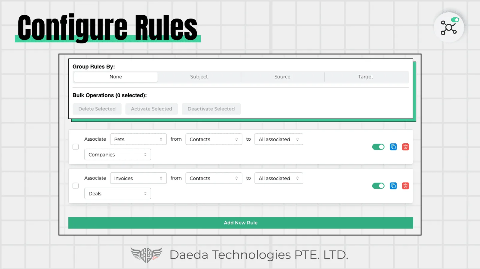 Auto Associations Pro - Apps project screenshot showing the interface