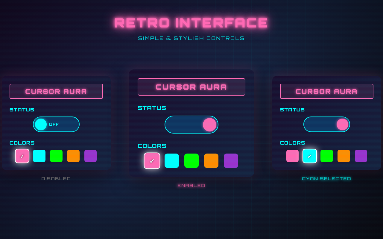 Cursor Aura - Lime glow
