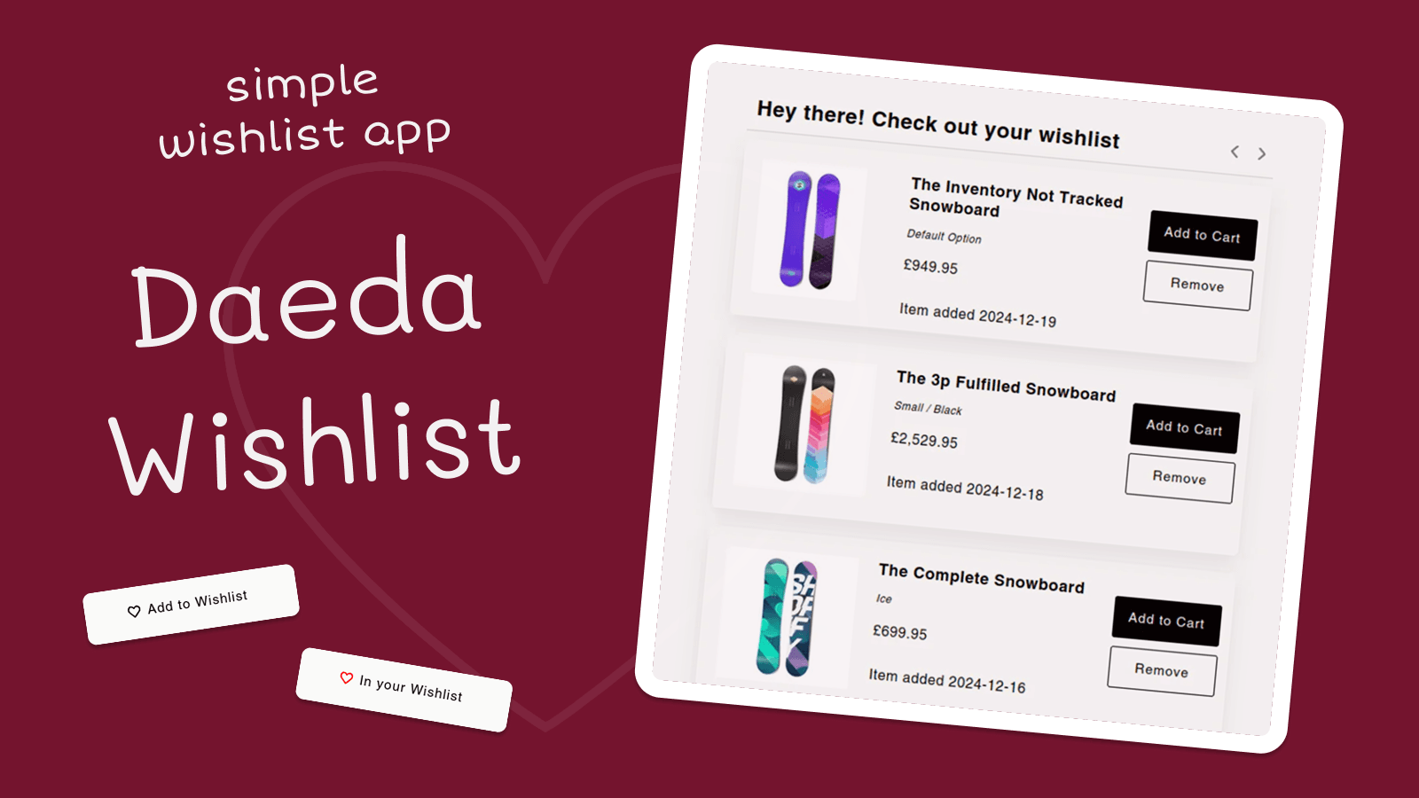 Daeda Wishlist screenshot 2