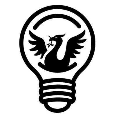 Liverpool MakeFest logo featuring a liver bird inside a light bulb