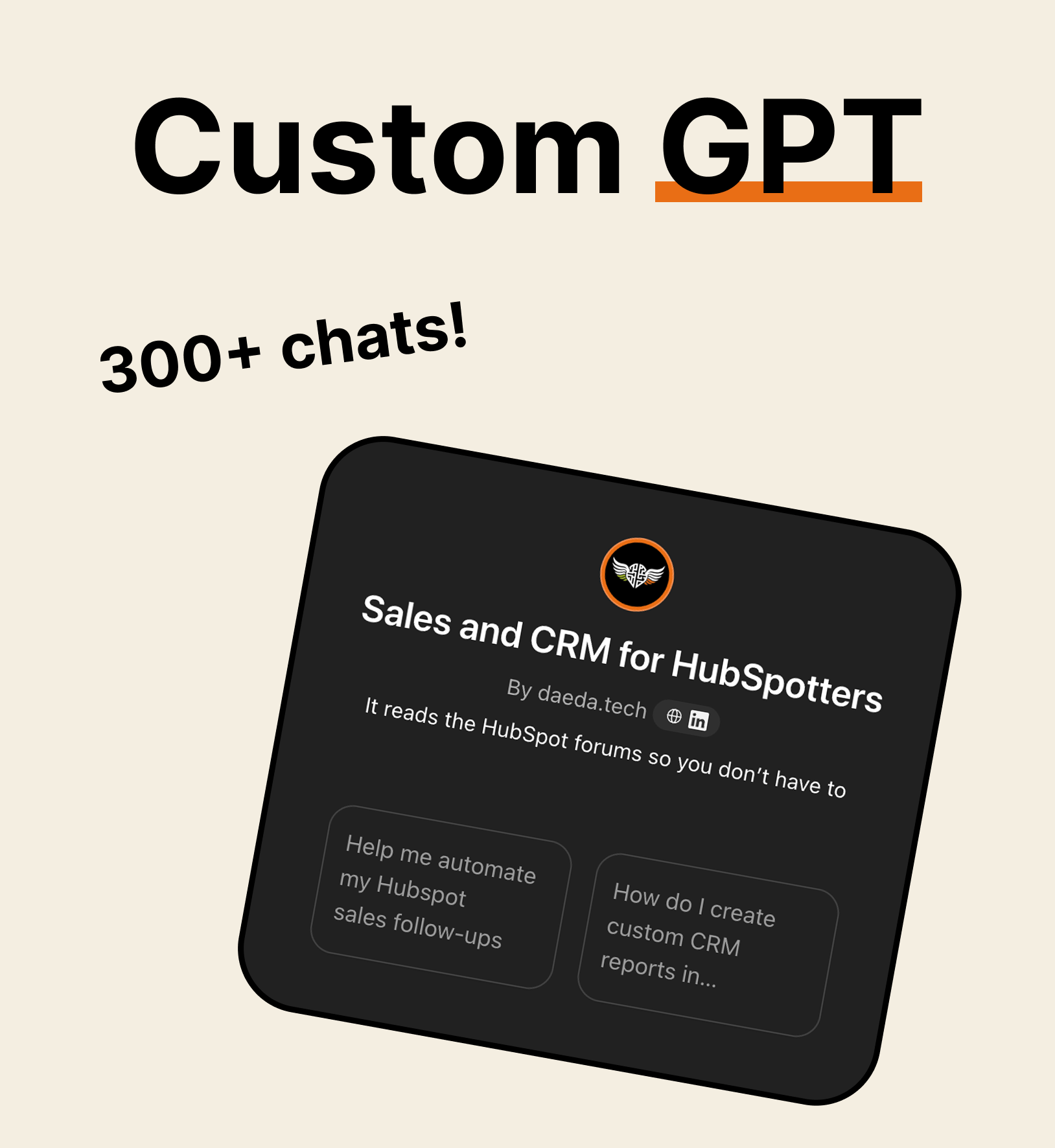 Sales and CRM for HubSpotters GPT
